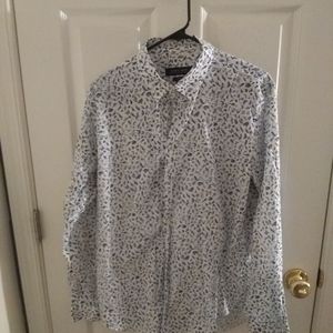 Mens Zara LS button down shirt sz XL slim fit